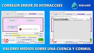 Corregir error de Hydraccsess - Valores Medios sobre una Cuenca y CORMUL by HidroGIS 1,790 views 2 years ago 2 minutes, 3 seconds