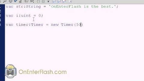 Adobe flash cs4 tutorial  Typewriter Effect   YouTube