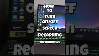 How To Turn Onoff Screen Recording Pcwindows