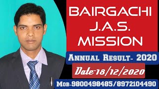 Bairgachi J.a. Shiksha Mission Annual Examination Result 2020 Announced By Md Rafique-Ul-Hasan H.m