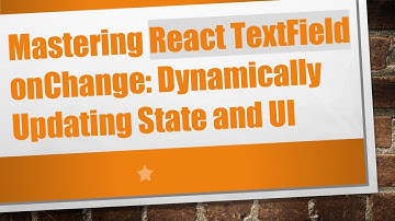 Mastering React TextField onChange: Dynamically Updating State and UI