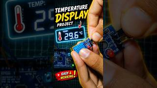 ⚡ Temperature Sensor | Display Using Arduino UNO 🤯 Easy DIY Project #shorts