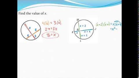 Finding segment lengths of two intersecting chords