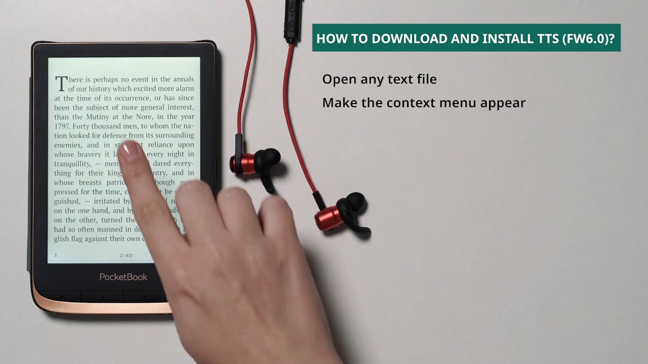 How to download and install TTS? PocketBook YouTube