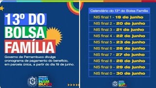 MARAVILHOSA NOTÍCIA DO BOLSA FAMÍLIA + 13° ANTECIPADO E CALENDÁRIO DE PAGAMENTO