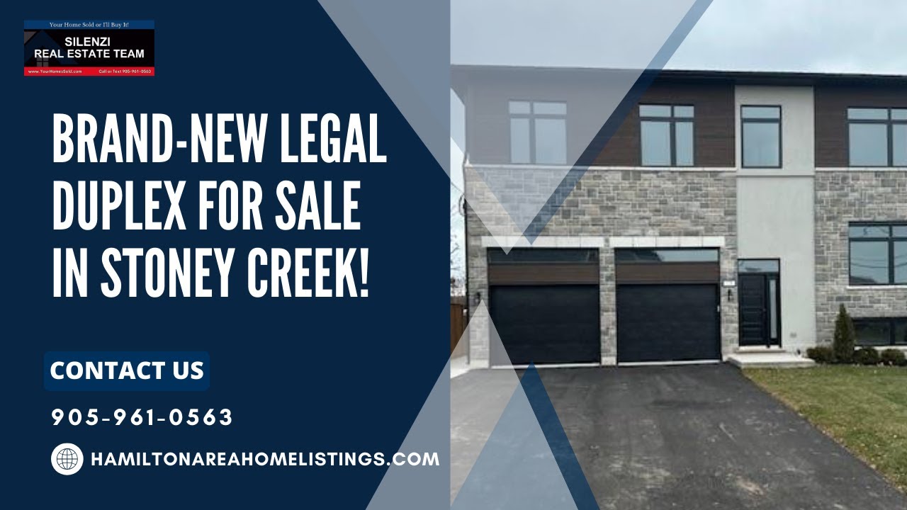 Brand-New Legal Duplex for Sale in Stoney Creek!