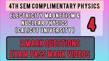 4th sem complimentary physics|CalicutUniversity #complimentary #bsc