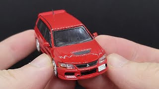 1/64 Tarmac Works Mitsubishi Lancer Evolution Wagon Unboxing