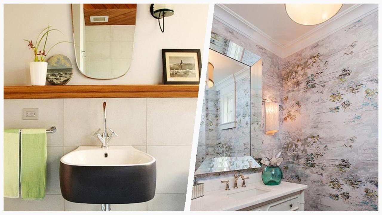 75 Coastal Beige Powder Room Design Ideas You'll Love ???? - YouTube