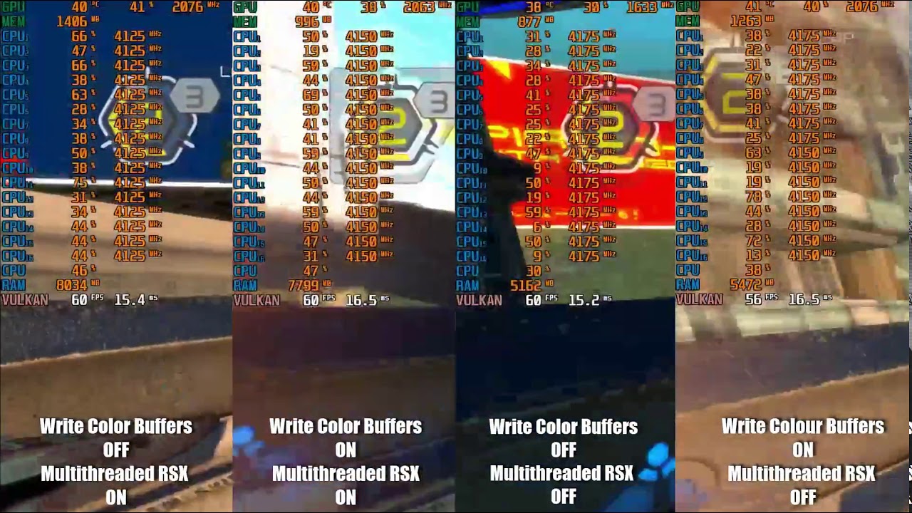 RPCS3 0.0.6-8333 - Multithreaded RSX and Color Buffers Test - 3700x ...