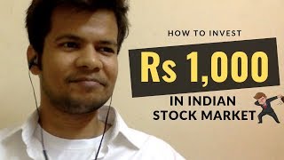 In this video, we???ll discuss how to invest rs 1,000 indian share
market? video will be helpful for the beginners who are stuck start
their journey...