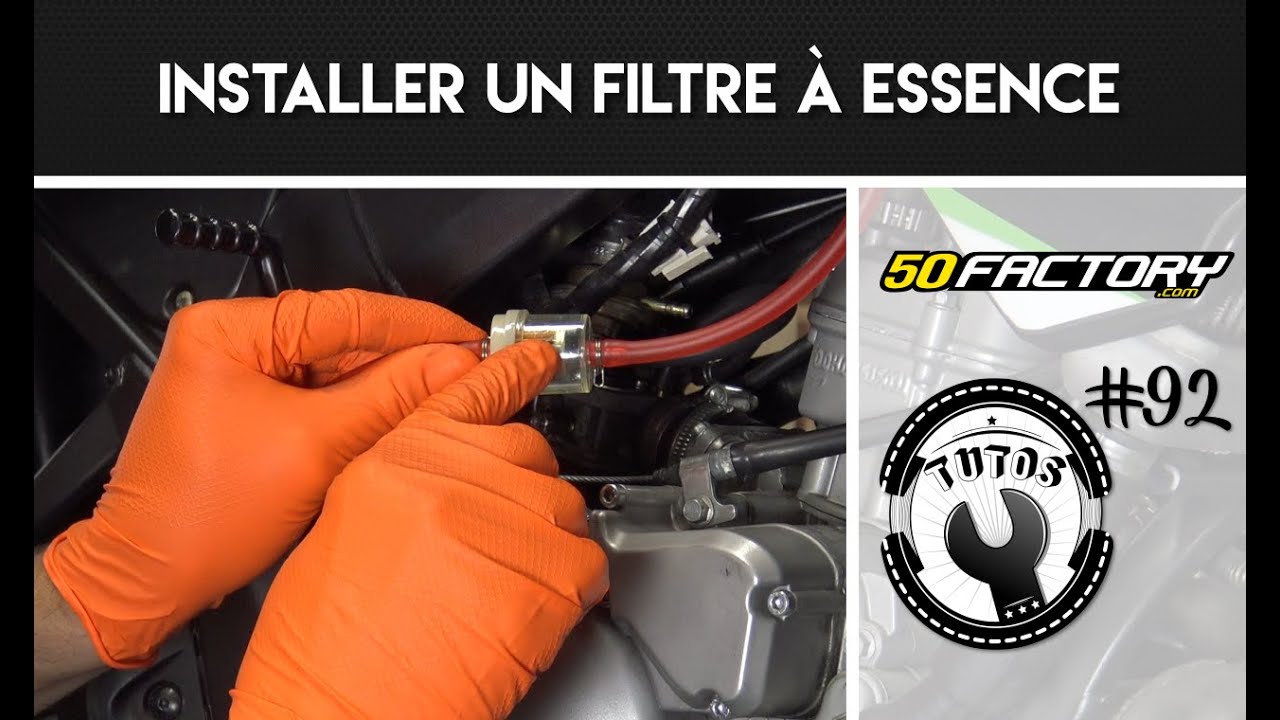 Ahlsen Kit de Filtre a Essence Moto avec 2 Pièces Filtre a Gasoil
