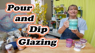 3 Easy Pour and Dip Pottery Glaze Combinations -  Amaco and Spectrum Glazes screenshot 5