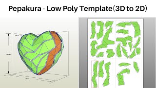 PEPAKURA Step by Step Tutorial | How to make LOWPOLY Template of 3D Models | Paper Craft Tutorial