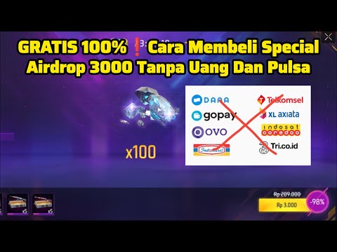 GRATIS 100%❗️Cara Membeli Special Airdrop 3000 Tanpa Uang Dan Pulsa | Langsung top up di dalam game!