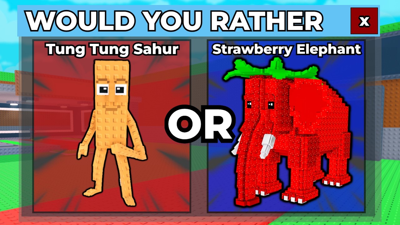 WOULD YOU RATHER in Roblox Steal A Brainrot! - YouTube