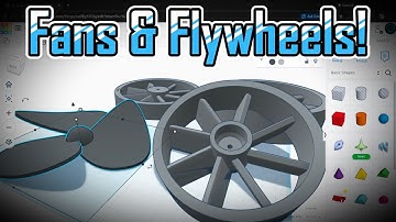 Tinkercad Tutorial Fans and Flywheels! ( 3D Modeling )