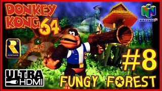 Donkey Kong 64 Ultrahdmi N64 Full Game Walkthrough Part 8 - Fungi Forest - No Commentary