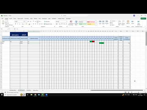 Automated Employee Attendance Tracker with Overtime Calculation (Excel/Google Sheets)