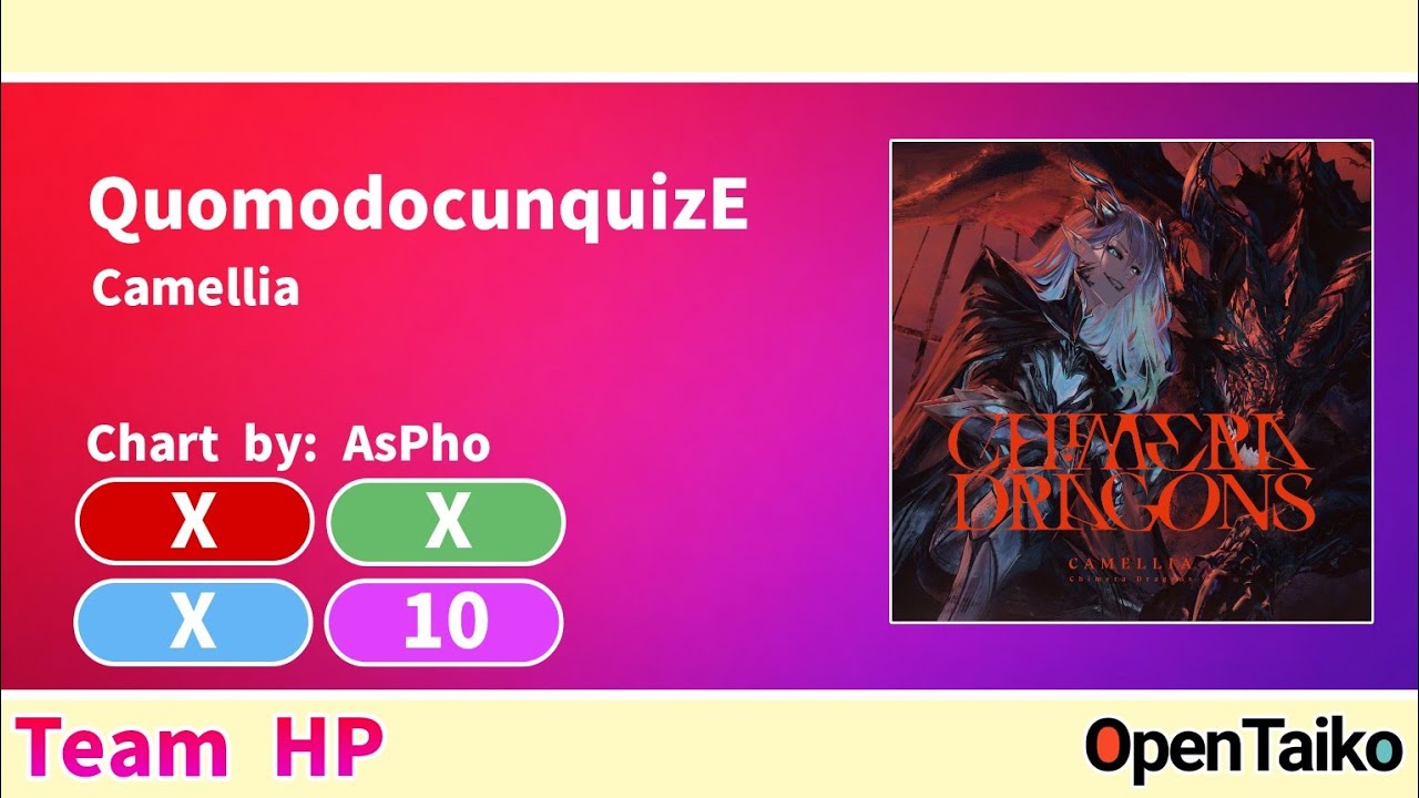 QuomodocunquizE / Camellia [太鼓の達人 創作譜面]