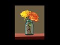 Flowers digital painting tutorial  realistic painting  art creations rehana artist