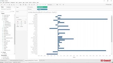 33 - Understanding Build in Functions – Part 2 || Tableau Visualization Course