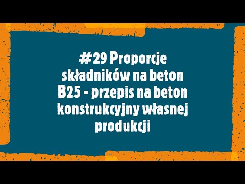 Wideo: Beton M200: skład, przygotowanie, proporcje