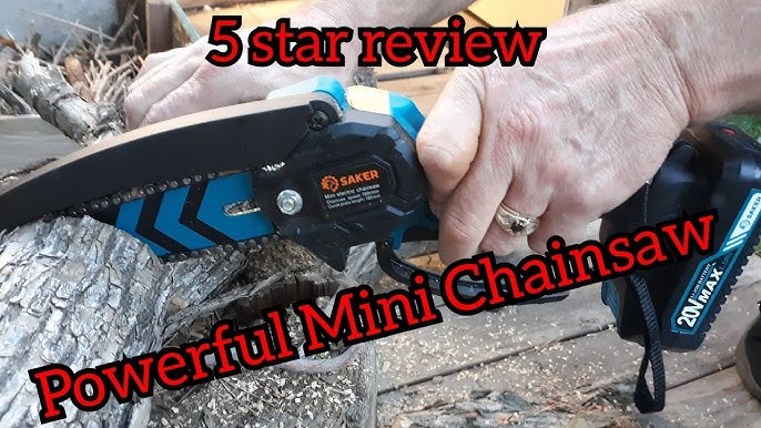 🔥🌳 Unleash the Power: Saker Mini Chainsaw Test & Review 🛠️, Lightw