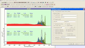 Axis tick-mark direction display options in CasaXPS