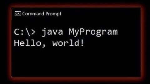 How to Run Java Programs With Command Prompt cmd and Notepad in Windows