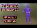 How to make PS1-Esque graphics with Blender 2.8 (Basic Character Modeling)