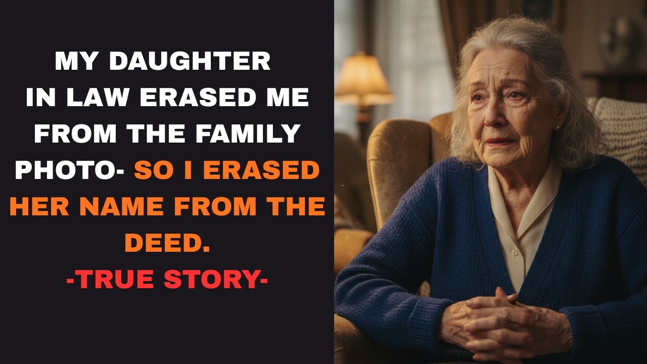 HER TRUE STORY FROM SOUTH CAROLINA👵💔 My daughter-in-law erased me from the Family Photo—So I erased…