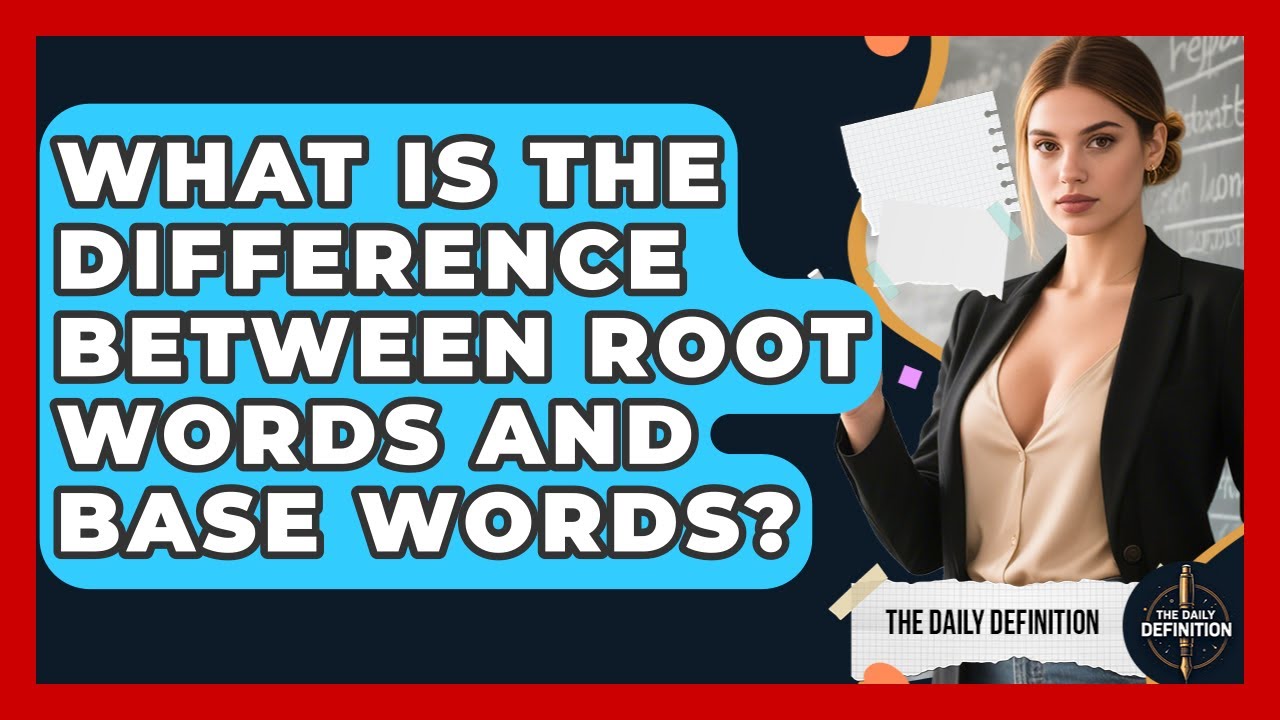 What Is the Difference Between Root Words and Base Words? | The Daily Definition News