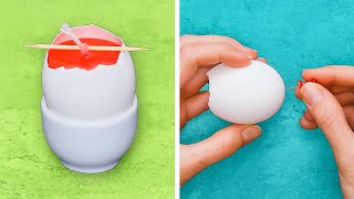 GENIUS EGG TRICKS FOR YOUR HOME! | 32 Awesome ideas to use eggs