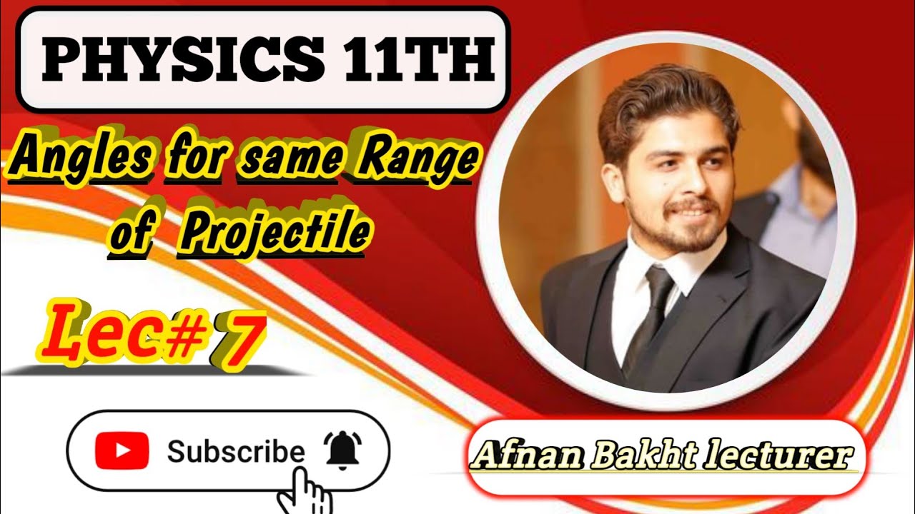 Two Angle projections for the same Range |Afnan Bakht |physics - YouTube