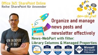SharePoint Online: Organize, filter and manage news and newsletter effectively