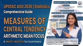 Upsssc Aso 2026 Statistics theory classes Topic - Arithmetic Mean #exam #upsssc #study #motivation 