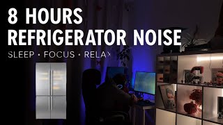 8 HOURS 🎧 Refrigerator Hum for Deep Focus & Sleep | Cozy Tech Desk Brown Noise Ambience