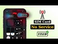 How To Fix SIM Card No Service Problem on iPhone | iPhone No Service Problem Solution