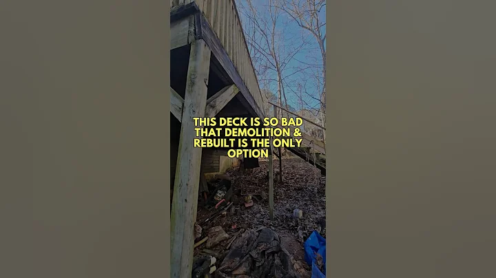 One of the WORST decks I’ve inspected! #shorts #homeinspectioncantonga #deckinspection