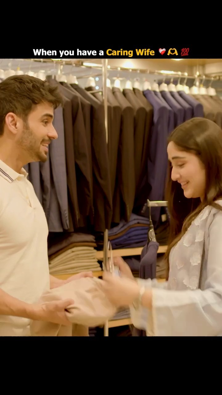 When you have a Caring Wife ?️❤️ #aapashameem #shopping #shorts
