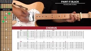 Paint It Black Guitar Cover The Rolling Stones 🎸|Tabs + Chords|