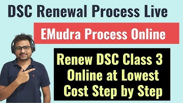 How to Renew DSC Online eMudra Process After or Before Expiry | DSC Renewal Process Online