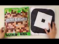 Paper diy roblox and minecraft blind bags unboxing  asmr