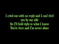 Never Alone by Barlowgirl LYRICS