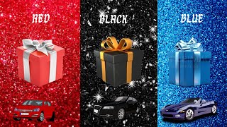 Choose Your Gift || 3 Gift Box Challenge || 2 Good & 1 Bad ||Red, Black & Blue #chooseyourgift