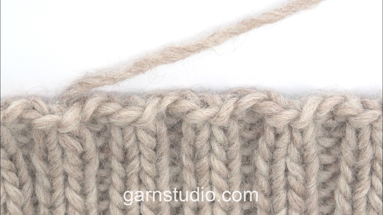 How to cast off with knit above knit and purl above purl (knit 2 and purl 2) – UK / US knitting