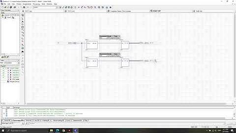 Block Diagram & Port Map VHDL Code with Altera Quartus II 8.1