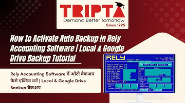 How to Activate Auto Backup in Rely Accounting Software | Local & Google Drive Backup Tutorial