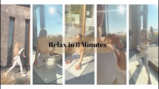 Relaxing 8-Minute Evening Yoga | Wind Down & Prepare for Restful Sleep